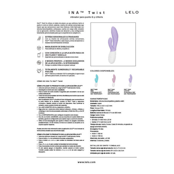 LELO Ina Twist — Rabbit Vibrator, App-Controlled — App-Controlled Sex Toys — view 8