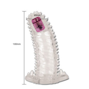 Baile Brave II Man Sensor — Vibrating Penis Sleeve, Clear — Penis Accessories — view 4