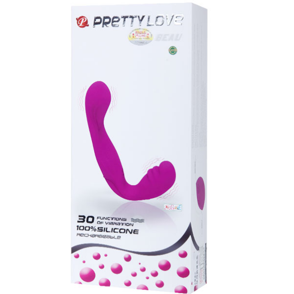 Pretty Love Beau — Strapless Strap-On, Rechargeable, Lilac — Strap-Ons & Harnesses — view 8