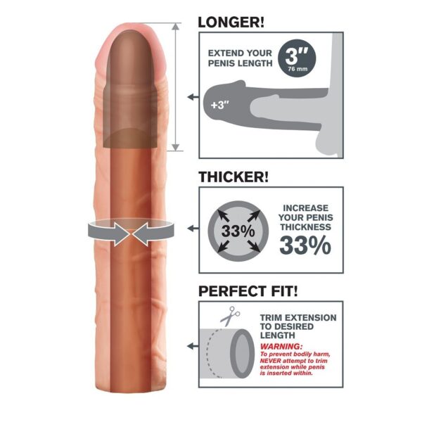 Fantasy X-Tensions Perfect 3 — Penis Sleeve — Penis Accessories — view 3