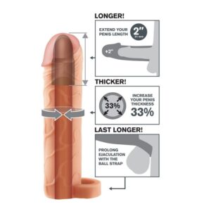Fantasy X-Tensions Perfect 2 — Penis Sleeve, Ball Strap, Skin — Penis Accessories — view 3