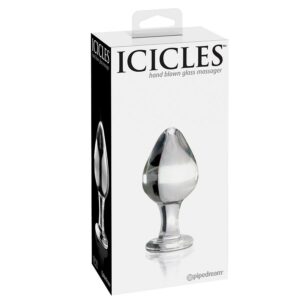 Icicles No. 25 — Glass Butt Plug, 7.5 cm — Anal — view 3