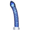 Icicles No. 29 — Glass Dildo, 17 cm, Blue — Anal