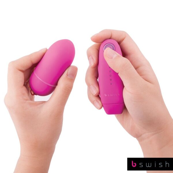 B Swish Bnaughty Unleashed — Vibrating Egg, Remote Control, Pink — Clitoral Stimulators — view 4