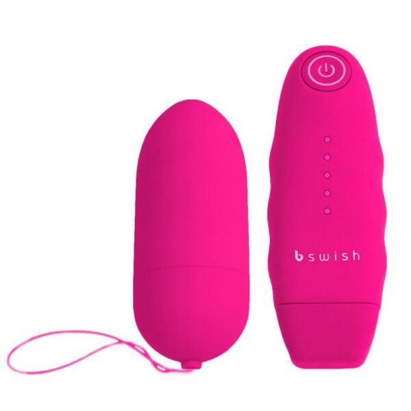 B Swish Bnaughty Unleashed — Vibrating Egg, Remote Control, Pink — Clitoral Stimulators