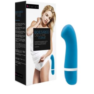B Swish Bdesired Deluxe Curve — G-Spot Vibrator, Lagoon Blue — Clitoral Stimulators — view 4