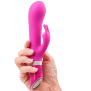 B Swish Bwild Deluxe Bunny — Rabbit Vibrator, Silicone, Raspberry — Clitoral Stimulators — view 3