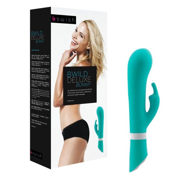 B Swish Bwild Deluxe Bunny — Rabbit Vibrator, Silicone, Jade — Clitoral Stimulators — view 6