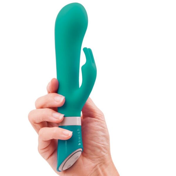B Swish Bwild Deluxe Bunny — Rabbit Vibrator, Silicone, Jade — Clitoral Stimulators — view 3