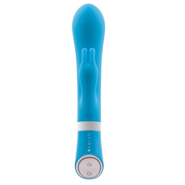 B Swish Bwild Deluxe Bunny — Rabbit Vibrator, Silicone, Blue — Clitoral Stimulators — view 2