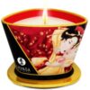Shunga Caress — Massage Candle, 170 ml, Strawberries and Cava — Massage Candles