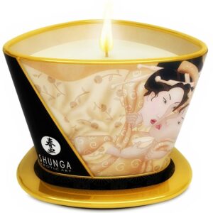 Shunga Caress by Candlelight — Massage Candle, 170 ml, Vanilla — Massage Candles