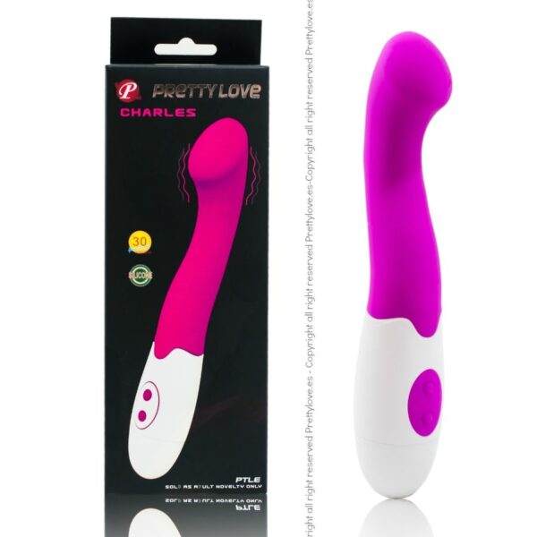 Pretty Love Flirtation Charles — G-Spot Vibrator, Lilac and White — G-Spot Vibrators — view 3