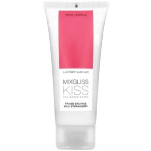 Mixgliss Kiss Strawberry — Flavoured Lubricant, 70 ml — Flavored Lubricants