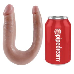 King Cock U-Shaped Small — Double Dildo, 12.7 cm, Flesh — Dildos — view 4