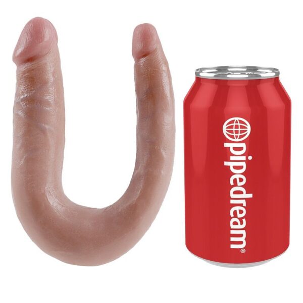 King Cock U-Shaped Small — Double Dildo, 12.7 cm, Flesh — Dildos — view 4