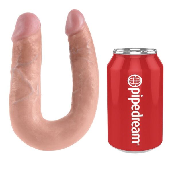 King Cock U-Shaped Medium — Double Dildo, 13.9 cm, Flesh — Dildos — view 3
