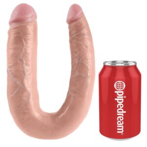 King Cock U-Shaped Large — Double Dildo, 17.8 cm, Flesh — Dildos — view 3