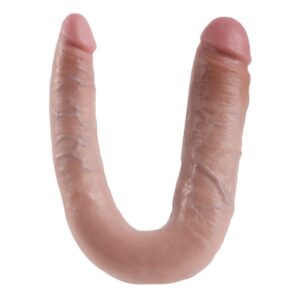King Cock U-Shaped Large — Double Dildo, 17.8 cm, Flesh — Dildos — view 2