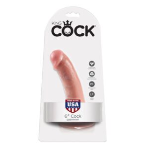 King Cock — Realistic Dildo, 15.2 cm, Flesh — Dildos — view 2