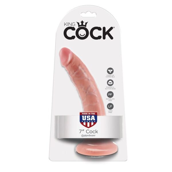 King Cock — Realistic Dildo, 17.8 cm, Flesh — Dildos — view 5