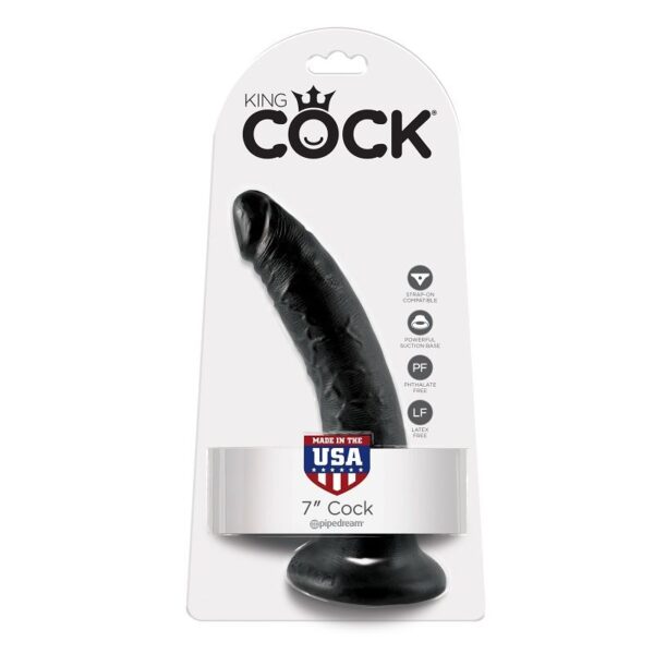 King Cock — Realistic Dildo, 17.8 cm, Black — Dildos — view 5