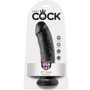 King Cock — Realistic Dildo, 20.3 cm, Black — Dildos — view 4