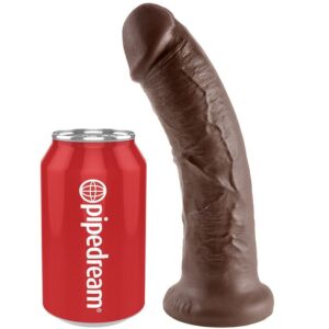 King Cock — Realistic Dildo, 20.3 cm, Brown — Dildos — view 4
