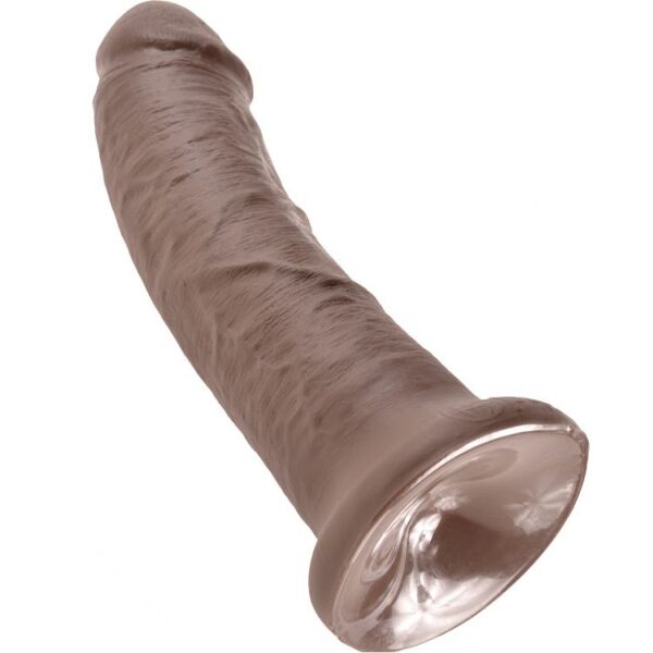 King Cock — Realistic Dildo, 20.3 cm, Brown — Dildos — view 2