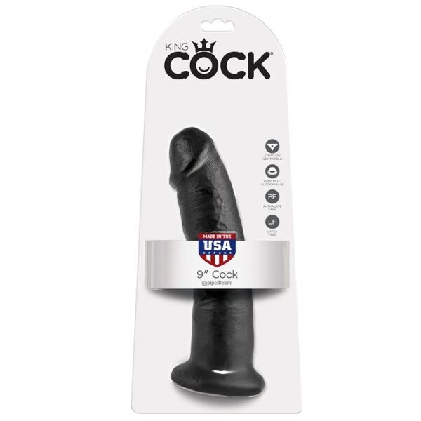 King Cock — Realistic Dildo, 22.9 cm, Black — Dildos — view 5