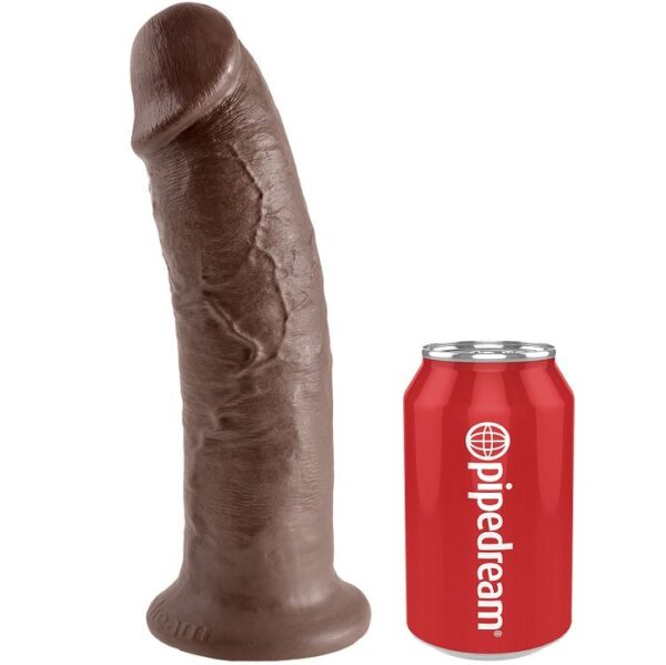 King Cock — Realistic Dildo, 25.4 cm, Brown — Dildos — view 4