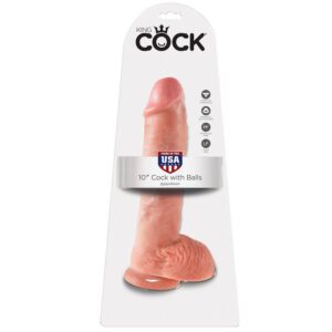 King Cock with Balls — Realistic Dildo, 26.5 cm, Flesh — Dildos — view 4