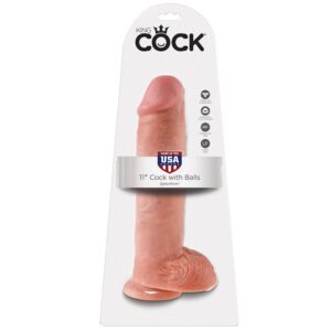King Cock with Balls — Realistic Dildo, 28 cm, Flesh — Dildos — view 4