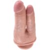 King Cock Double Penetrator — Realistic Dildo, Suction Cup, Flesh — Dildos