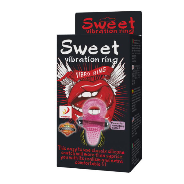 Baile Sweet ABS — Vibrating Cock Ring, Pink — Clitoral Toys — view 7