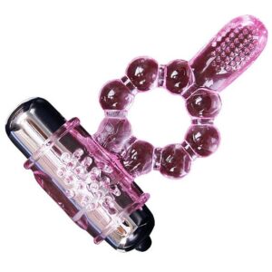Baile Tongue — Vibrating Cock Ring, Silicone, Pink — Clitoral Toys