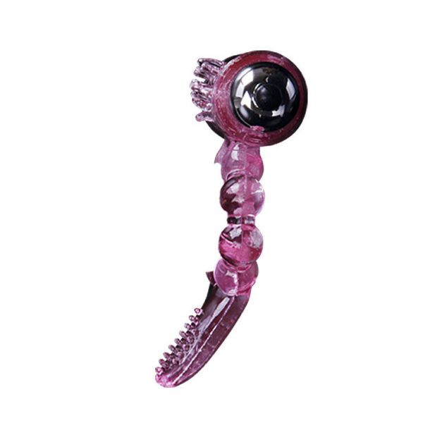 Baile Tongue — Vibrating Cock Ring, Silicone, Pink — Clitoral Toys — view 7
