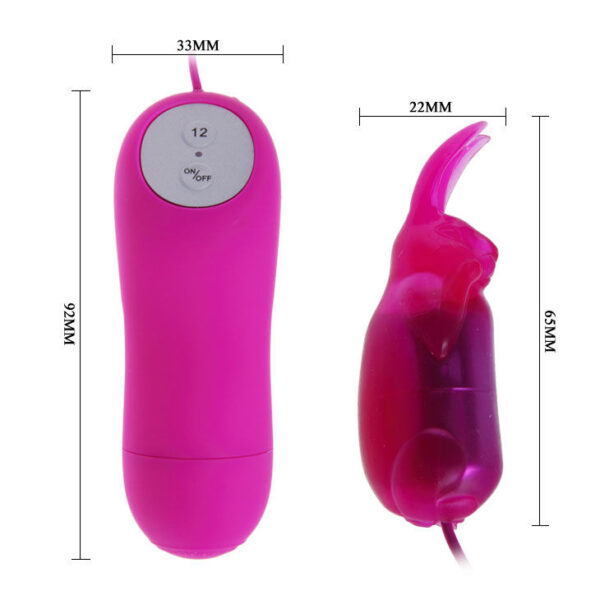 Baile Cute Secret Bunny — Vibrating Egg, Pink — Clitoral Stimulators — view 6