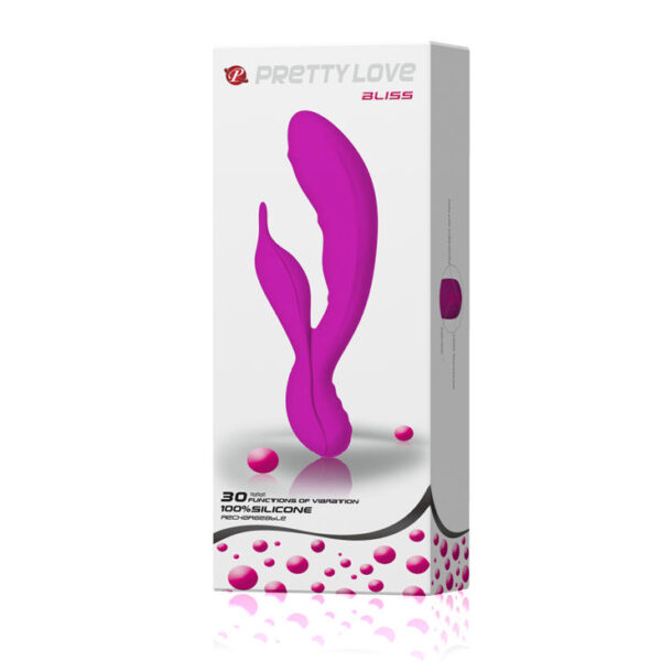 Pretty Love Bliss — Rabbit Vibrator, Rechargeable, Lilac — Hi-Tech Vibrators — view 5