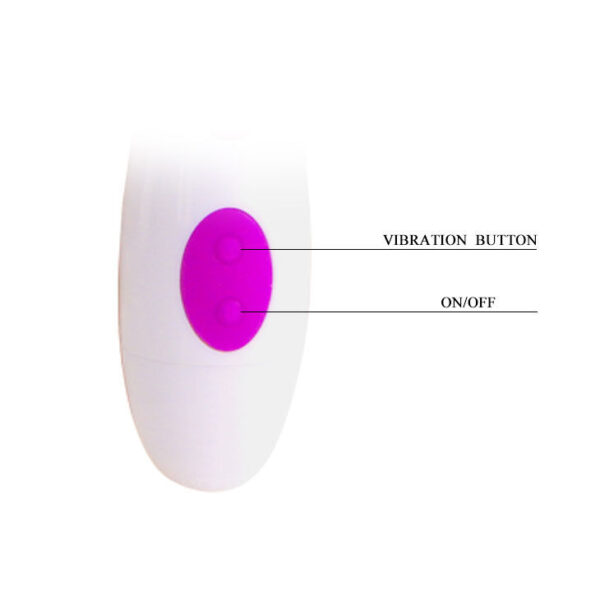Pretty Love Newman — Rabbit Vibrator, Lilac and White — Clitoral Stimulators — view 6