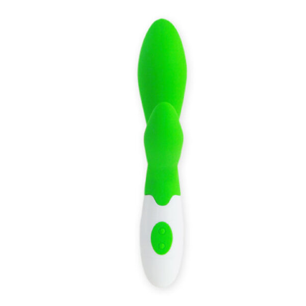 Pretty Love Flirtation Owen — Rabbit Vibrator, Green and White — Clitoral Stimulators — view 10