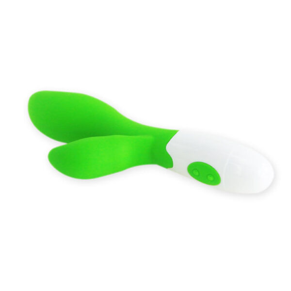 Pretty Love Flirtation Owen — Rabbit Vibrator, Green and White — Clitoral Stimulators — view 9