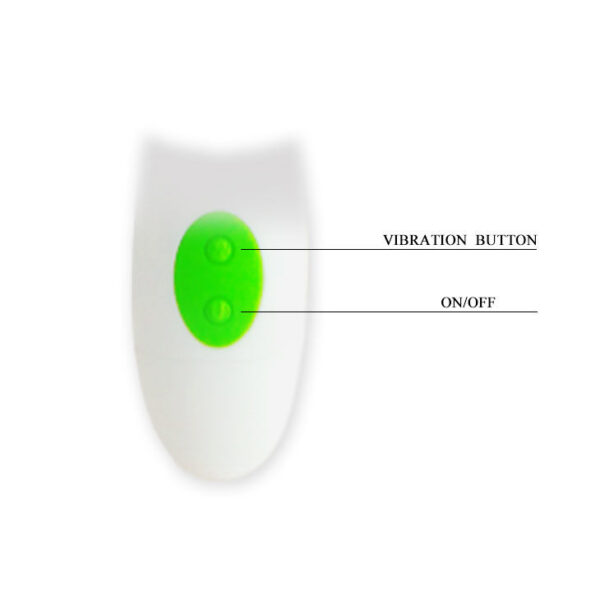 Pretty Love Flirtation Owen — Rabbit Vibrator, Green and White — Clitoral Stimulators — view 7