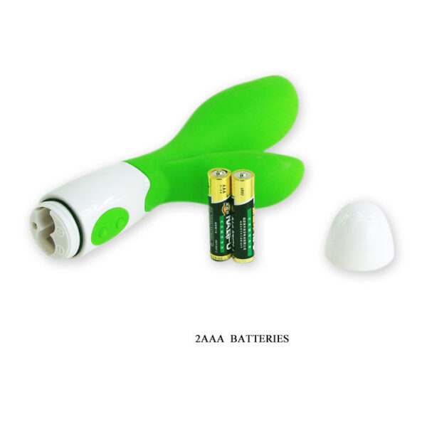 Pretty Love Flirtation Owen — Rabbit Vibrator, Green and White — Clitoral Stimulators — view 6