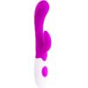 Pretty Love Flirtation Arthur — Rabbit Vibrator, Lilac and White — Clitoral Stimulators