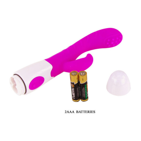 Pretty Love Flirtation Arthur — Rabbit Vibrator, Lilac and White — Clitoral Stimulators — view 10