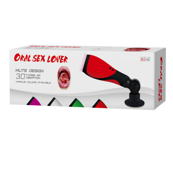 Baile Oral Sex Lover — Vibrating Masturbator, Suction Cup — Textured Strokers — view 12