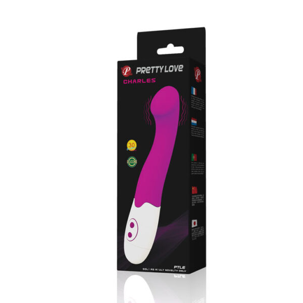 Pretty Love Flirtation Charles — G-Spot Vibrator, Lilac and White — G-Spot Vibrators — view 5