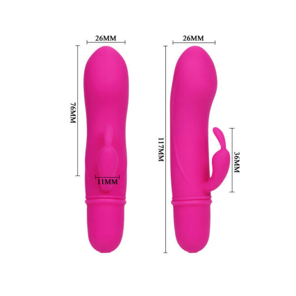 Pretty Love Flirtation Caesar — Rabbit Vibrator, Lilac — Clitoral Stimulators — view 7