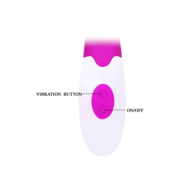 Pretty Love Andre — Rabbit Vibrator, Lilac and White — Clitoral Stimulators — view 5